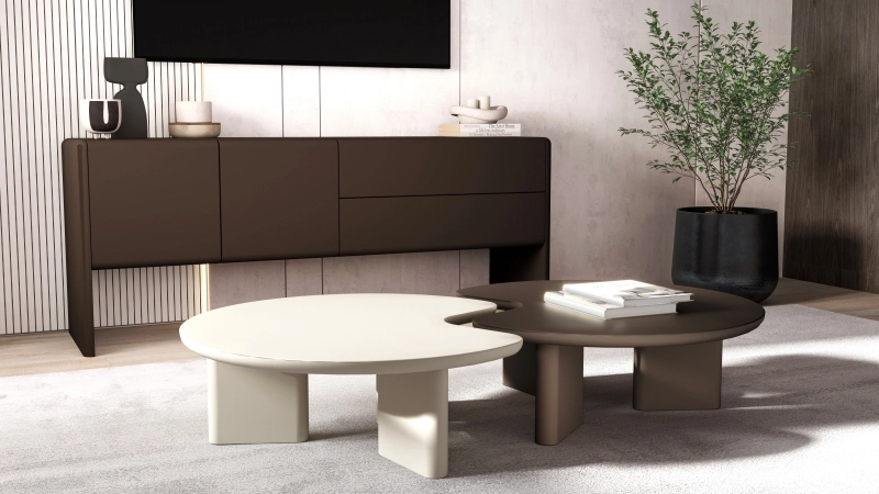 Комплект круглых журнальных столиков TORNO